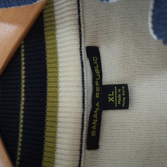 Banana Republic navy blue zipup jacket size XL - Picture 5 of 13